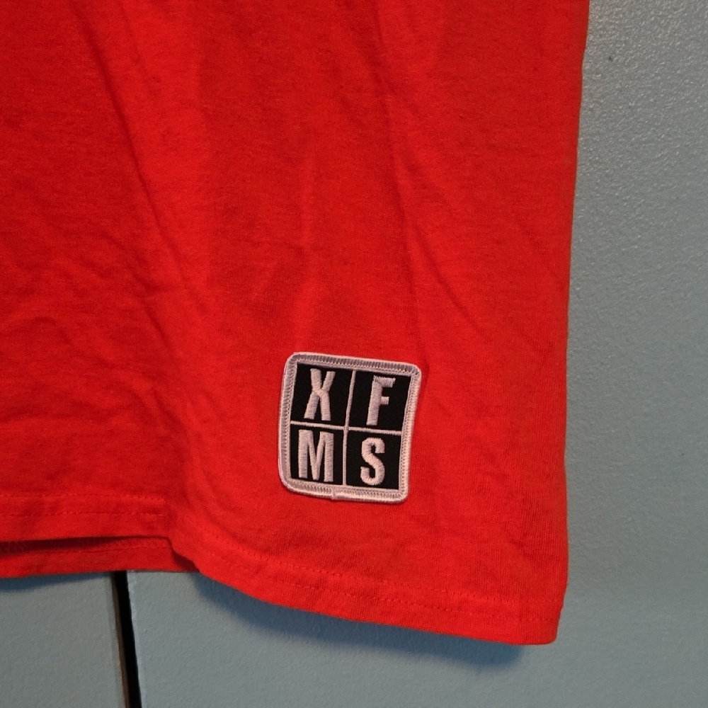 Men Vibrant Orange Tee With Wings - Picture 3 of 9
